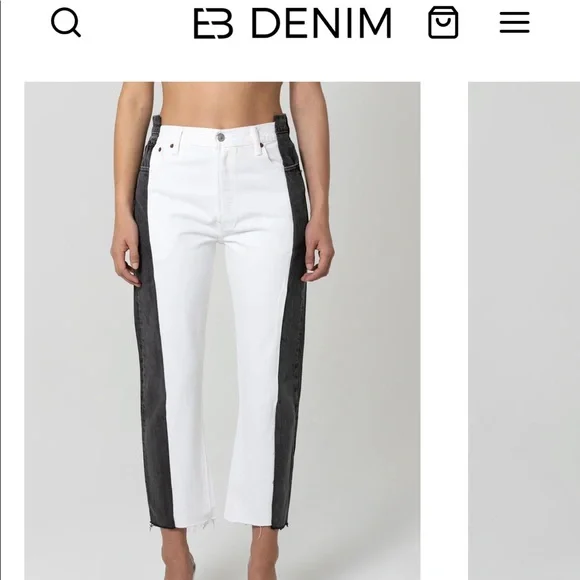 EB Denim Jeans Eb Denim Custom Black And White Jeans Poshmark